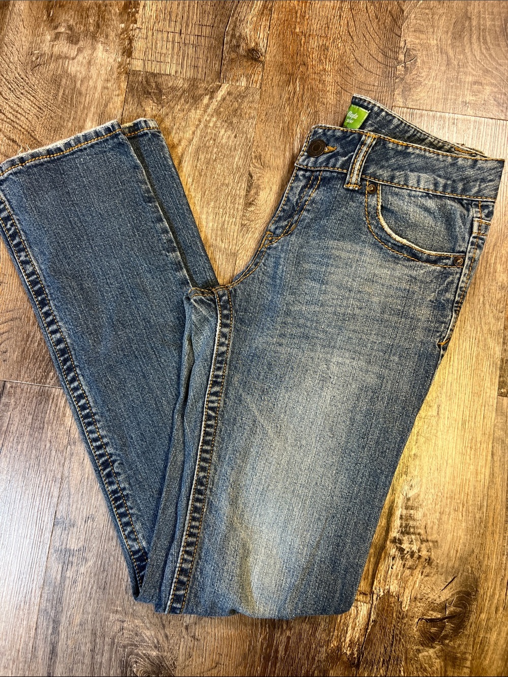 Aeropostale Women's Medium Blue Straight-Leg Jeans
